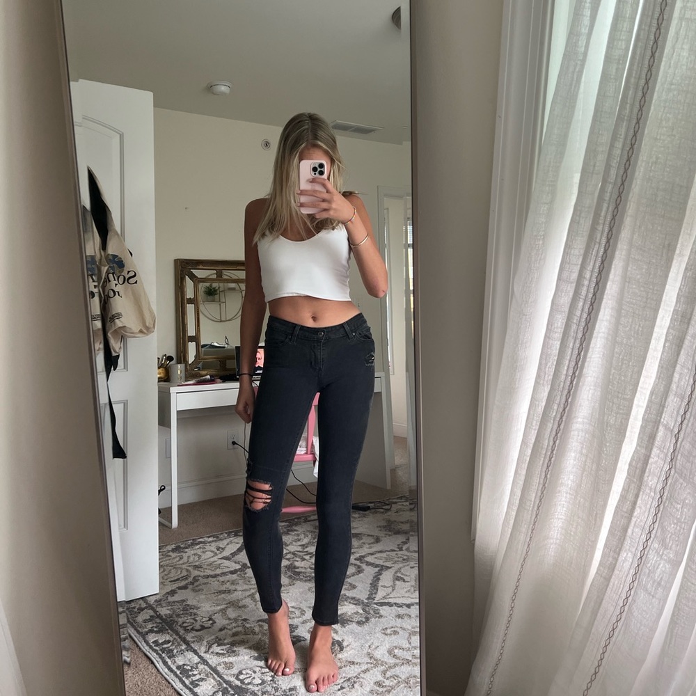 LEVI 711 SKINNY BLACK JEAN